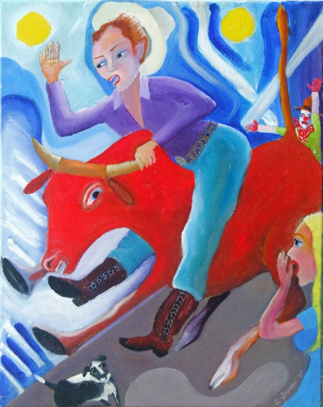 Red Bull Rider by artist Craig Irvin